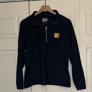 Notre Dame Navy Quarter-Zip Pullover